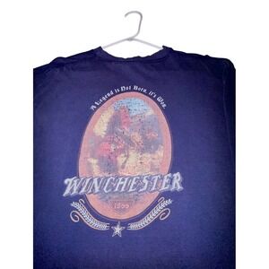 Vintage 90's Winchester Big Graphic Cowboy Spell Out Long Sleeve T-Shirt